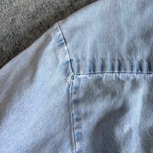 Dickies Light Blue Casual Button Down Shirt - Picture 14 of 15